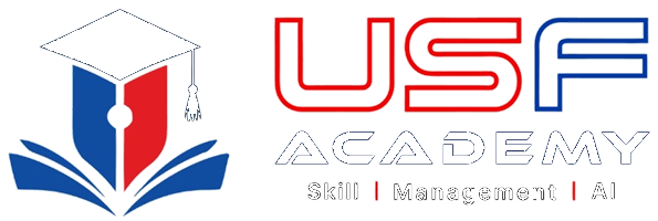 USF Academy White Logo